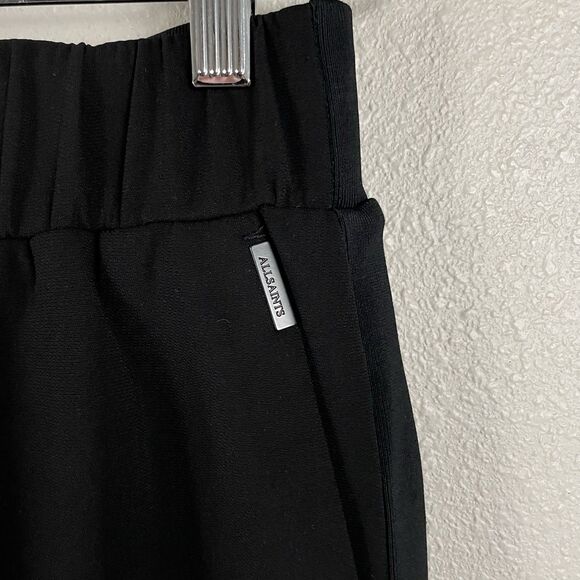 Allsaints Womens Size 0 Black Tia Trouser Pull On Pant - Picture 4 of 7